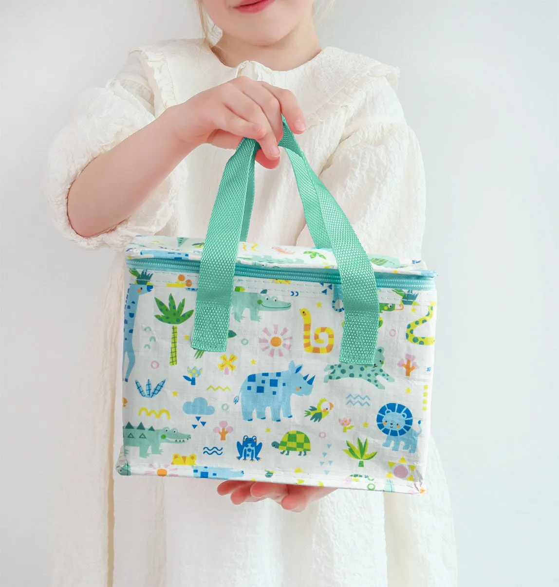 A Little Lovely Company Jungle koeltasje gerecycled voor lunchbox