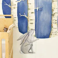 Hartendief Hoppel-Hase muursticker 33x55 cm mat vinyl