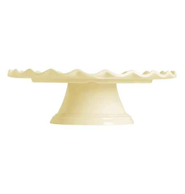 A Little Lovely Company Taartplateau Golfjes vanille creme melamine