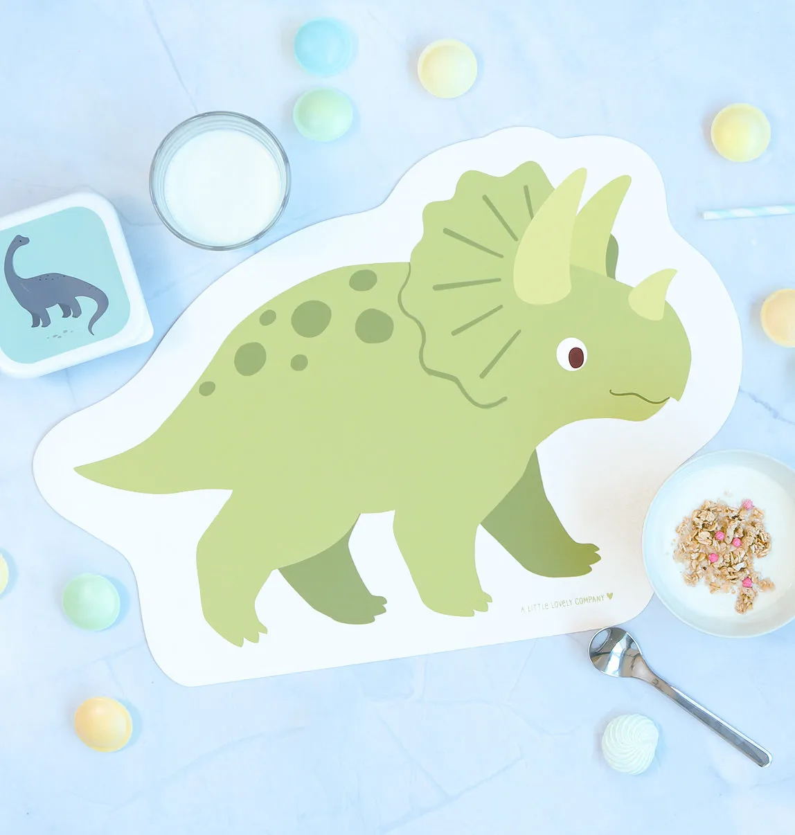 A Little Lovely Company Kleine dinosaurus placemat vinyl