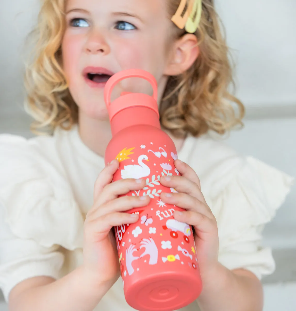 A Little Lovely Company Fun XL rvs drinkfles 500 ml