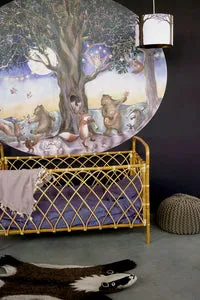 Hartendief Party Animals behangcirkel 190x150 cm bosdieren