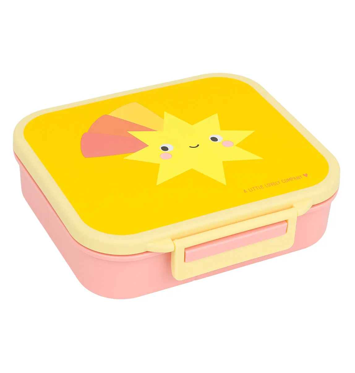 A Little Lovely Company Vallende ster lunchbox 3-vaks mini