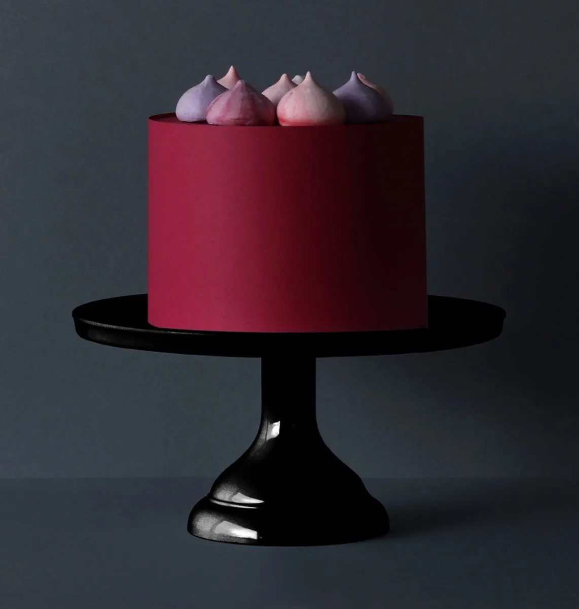 A Little Lovely Company taartplateau klein zwart melamine