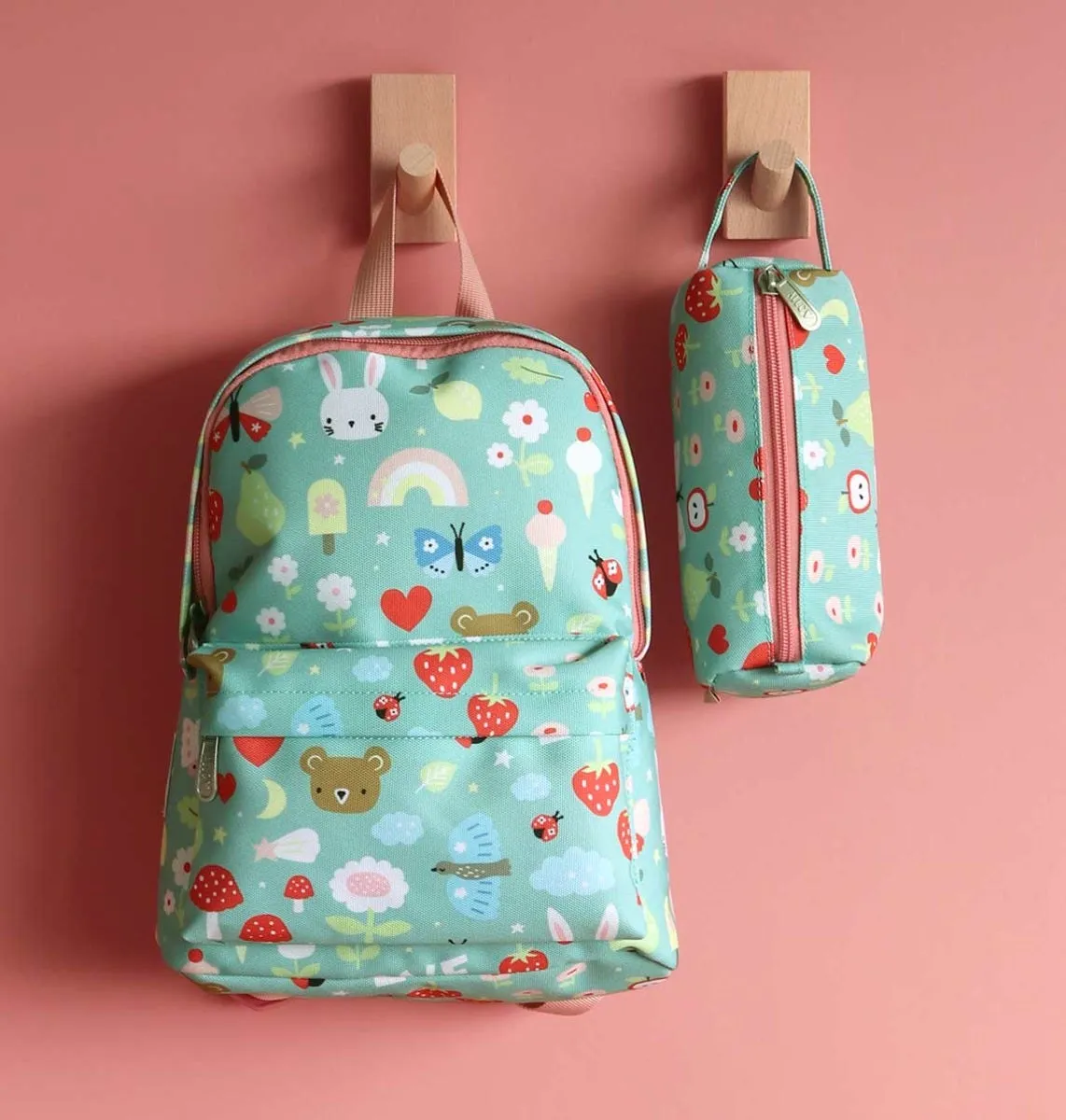 A Little Lovely Company Joy etui mintgroen polyester