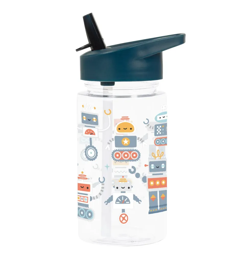 A Little Lovely Company Robots drinkfles 450 ml tritan