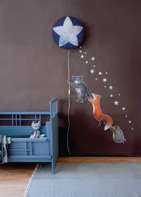 Hartendief Little Fox muursticker 22x62 cm vos