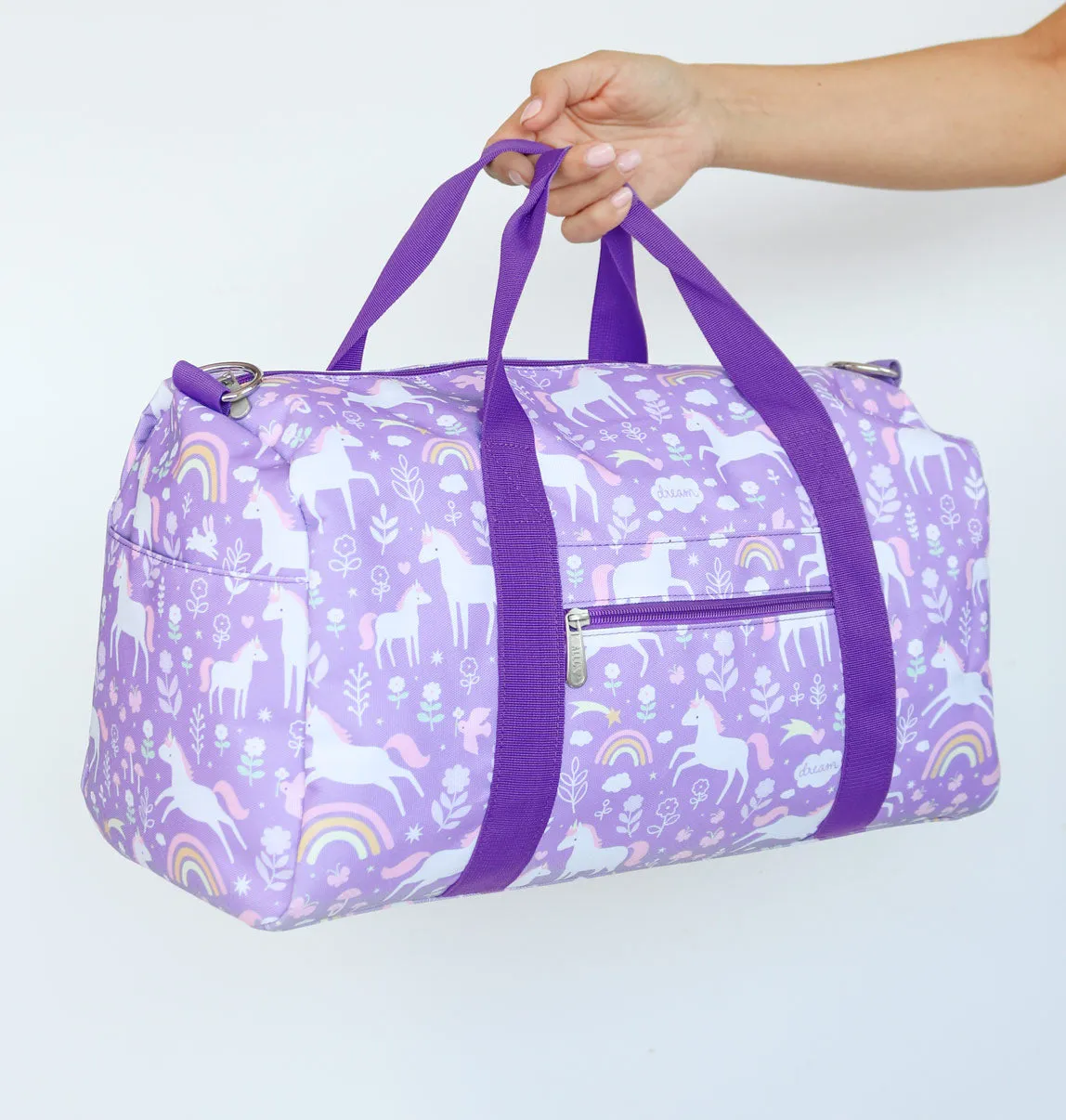 A Little Lovely Company Unicorn Dreams weekendtas paars