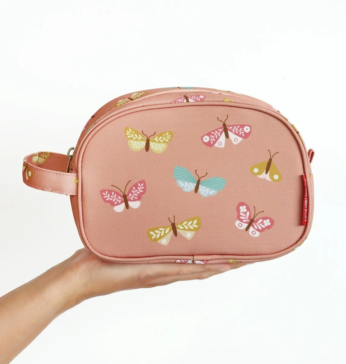 A Little Lovely Company Vlinders toilettas roze ruim