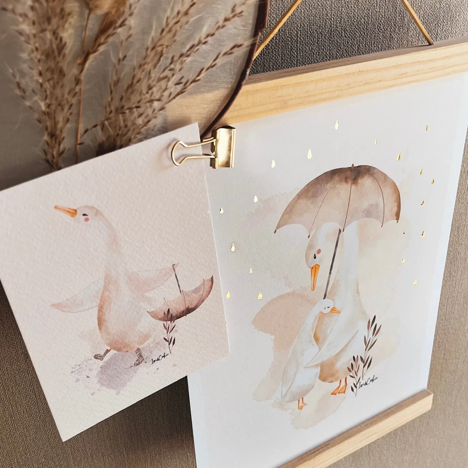 Lori & Cookie Kidsdeco magnetische posterhanger teakhout A4 hout