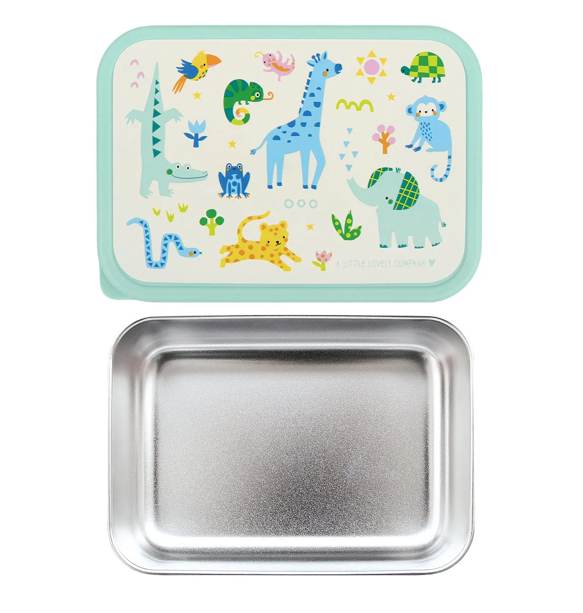 A Little Lovely Company Jungle lunchbox RVS