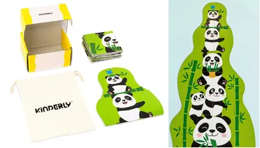 Kinderly Baby Pandafamilie Torenpuzzel Magnetisch 27-delig