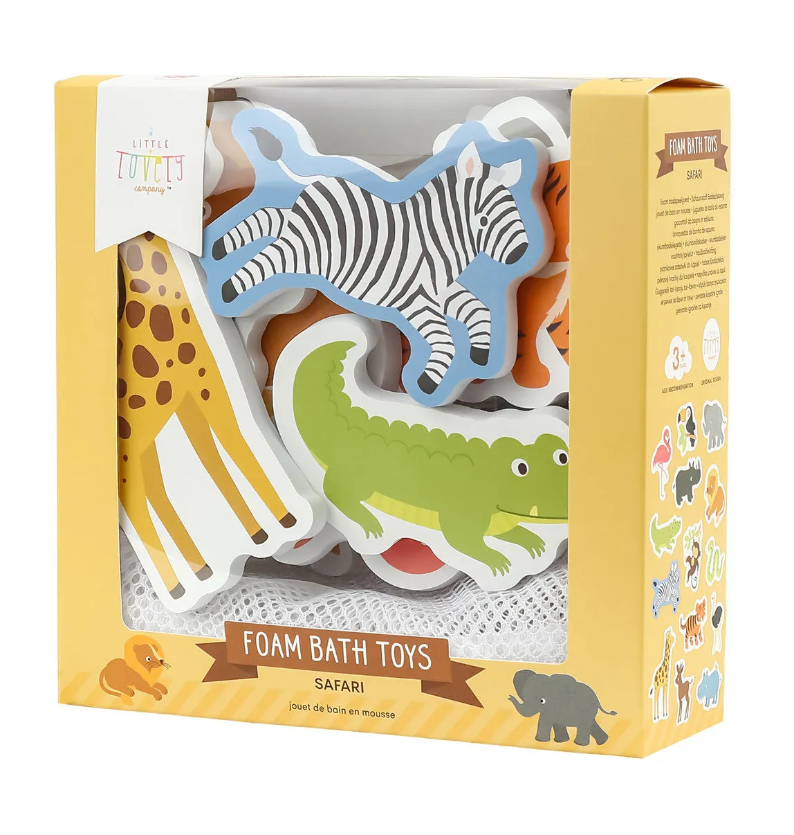 A Little Lovely Company Safari foam badspeelgoed 14 stuks