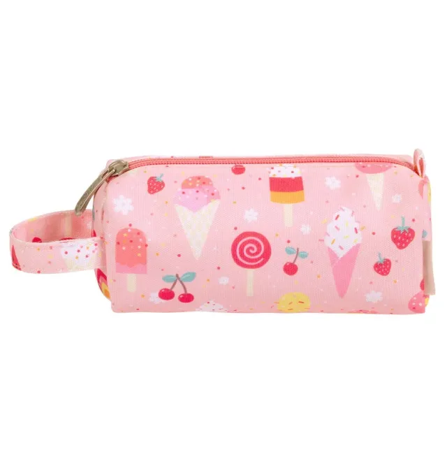 A Little Lovely Company Ijsjes etui roze polyester