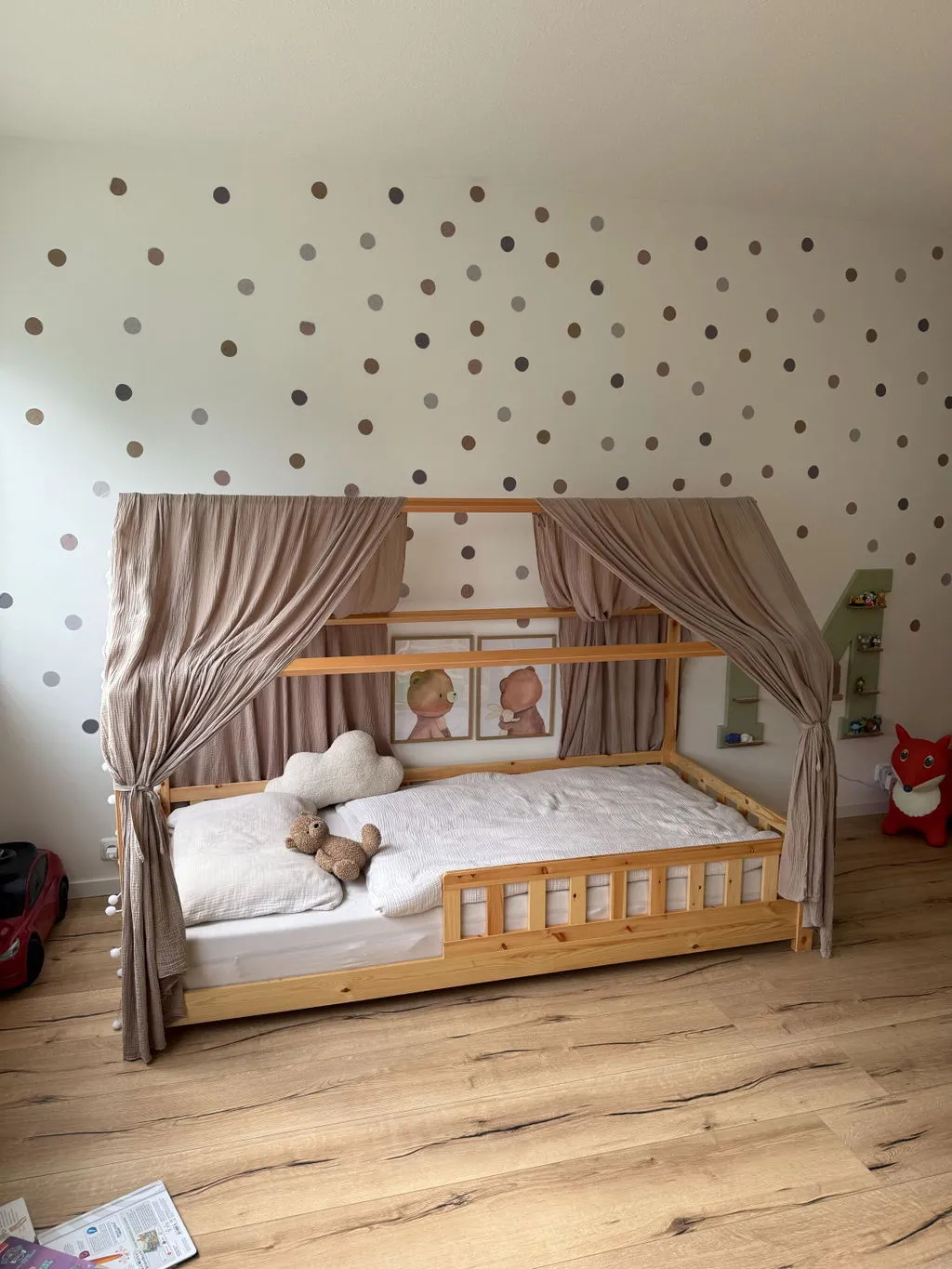 Lilimaus Hausbett Himmel Set huisbedset 4-delig muslin