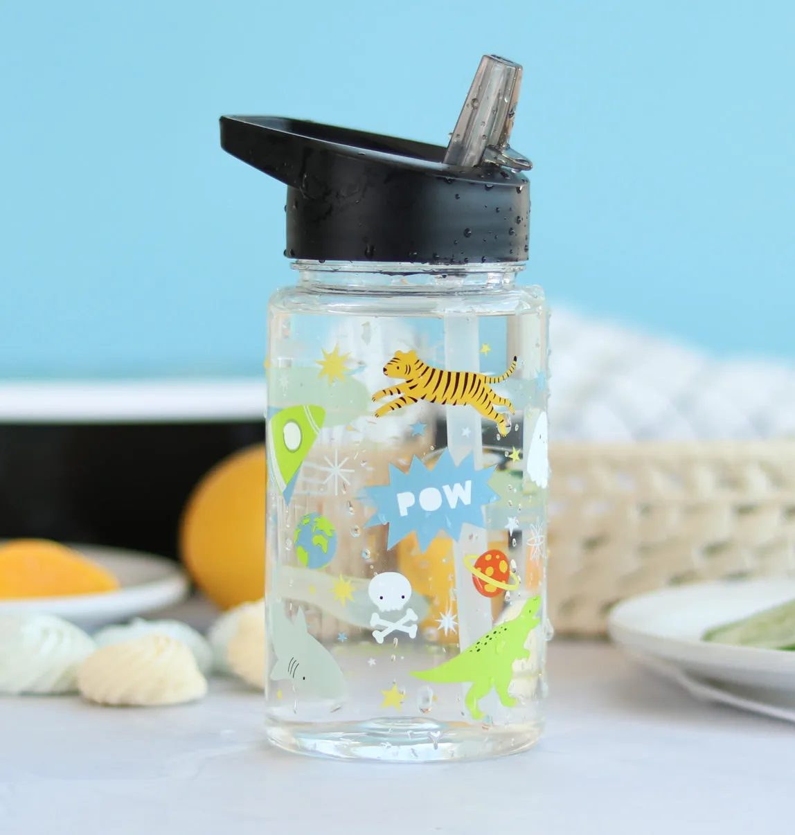 A Little Lovely Company Galaxy drinkfles 450 ml transparant