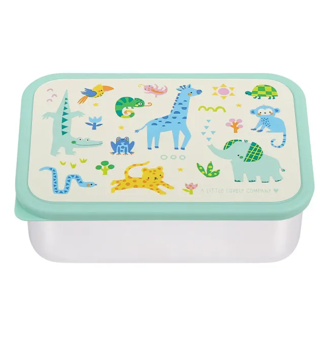 A Little Lovely Company Jungle lunchbox RVS