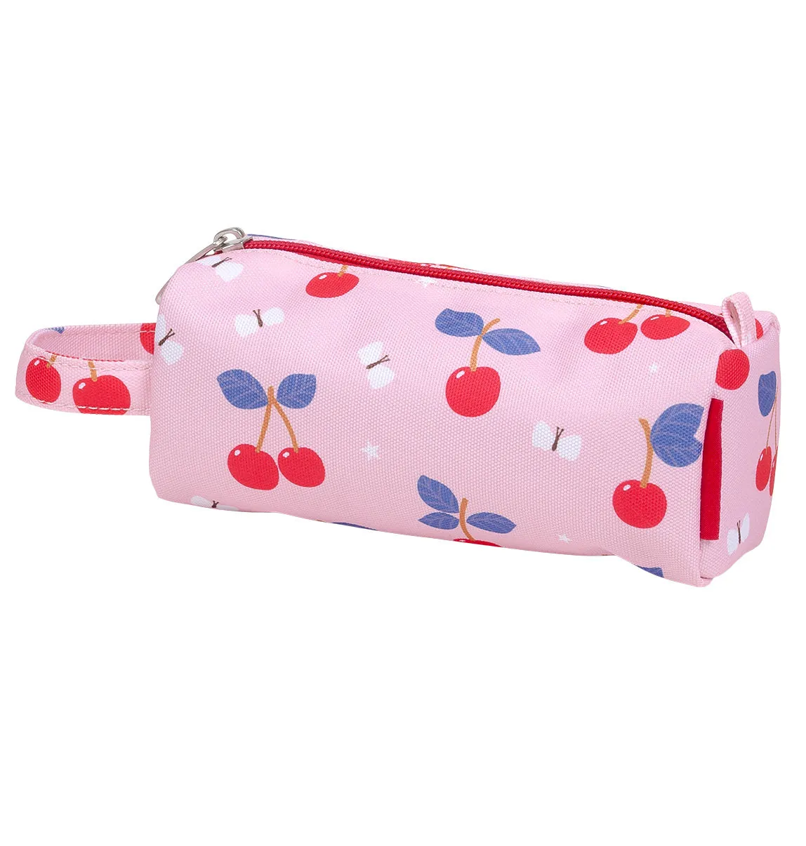 A Little Lovely Company Kersen etui roze gevoerd met handvat