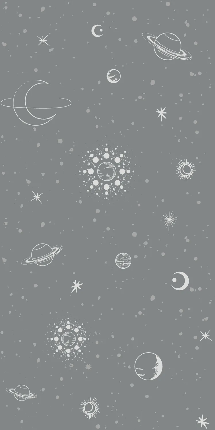 Little Amour Space Stars behang blauw 1 rol sterren