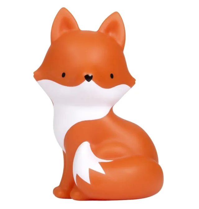 A Little Lovely Company Vos spaarpot oranje leren sparen