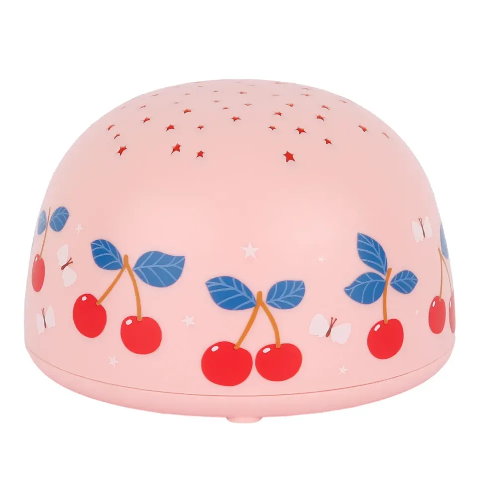 A Little Lovely Company Kersen projectorlamp sterren roze draadloos