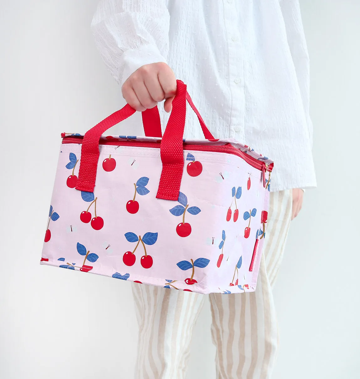 A Little Lovely Company Kersen koeltasje roze gerecycled