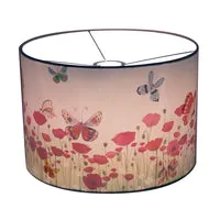 Hartendief Butterflies hanglamp 30cm vlinders katoen
