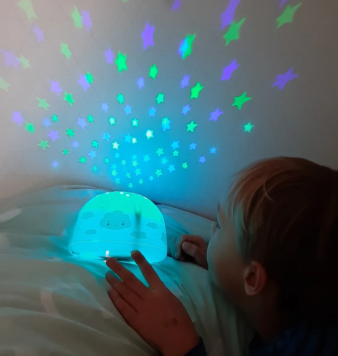 A Little Lovely Company Voertuigen projectorlamp blauw timer