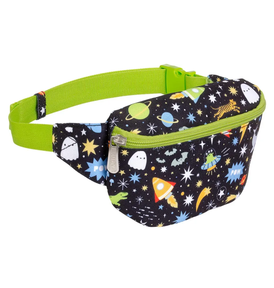 A Little Lovely Company Galaxy heuptasje zwart verstelbaar