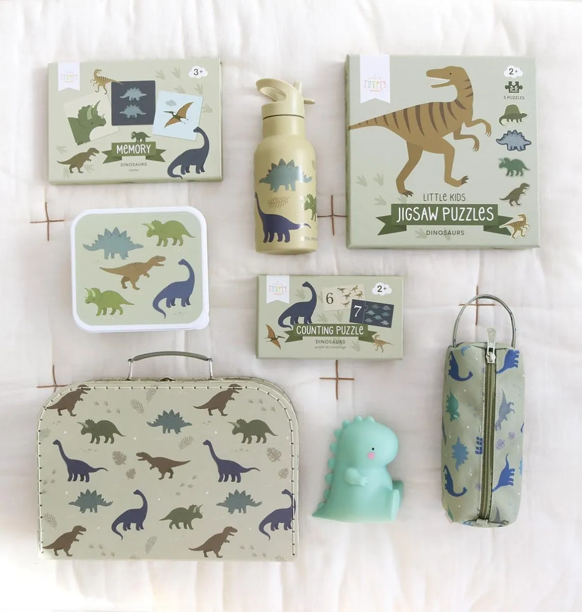 A Little Lovely Company Dinosaurussen puzzels 5-in-1 vanaf 2 jaar