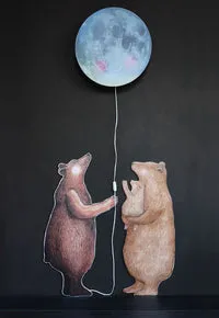 Hartendief Baby & Bär muursticker 48x95 cm vinyl beer