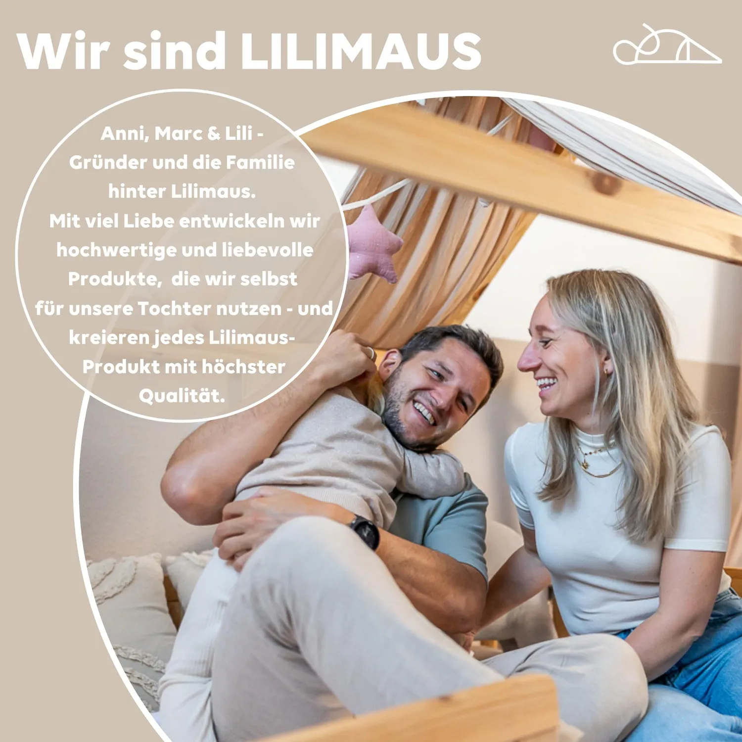 Lilimaus Babybett Himmel Musselin babyhemel wit met stok
