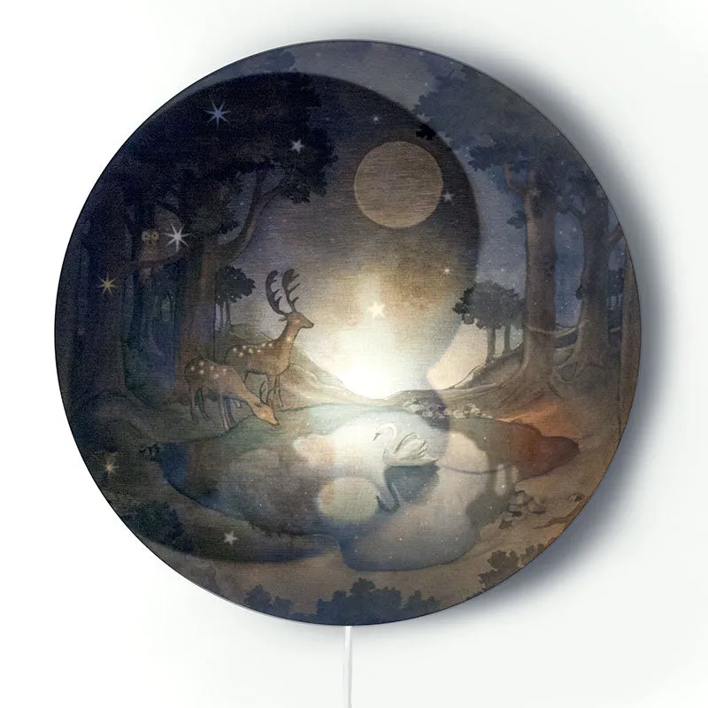 Hartendief Oogjes Toe wandlamp 45 cm maan