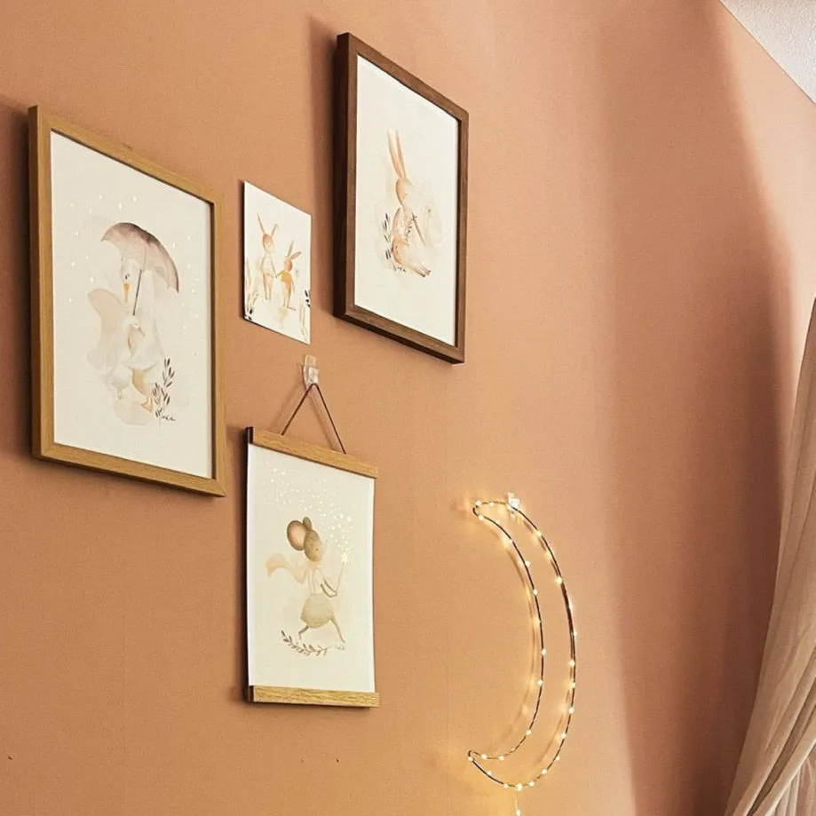 Lori & Cookie Kidsdeco magnetische posterhanger teakhout A4 hout
