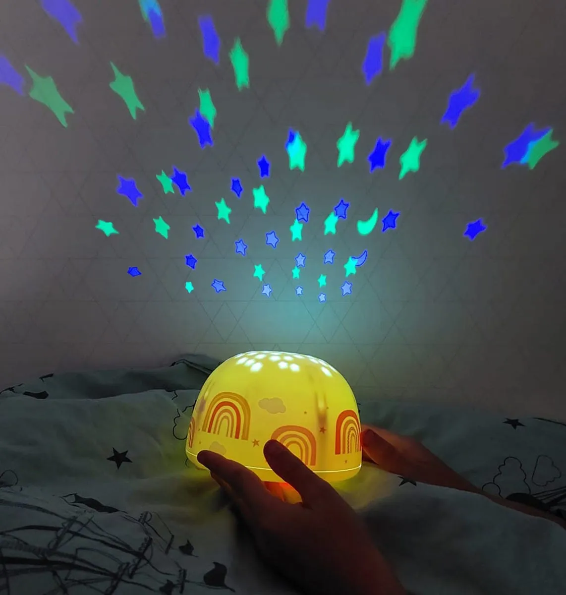A Little Lovely Company projectorlamp regenbogen draadloos