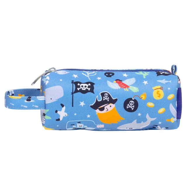 A Little Lovely Company Piraten etui blauw gevoerd handvat