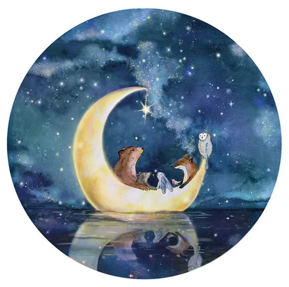 Hartendief Varen in de Nacht behangcirkel 190 cm L
