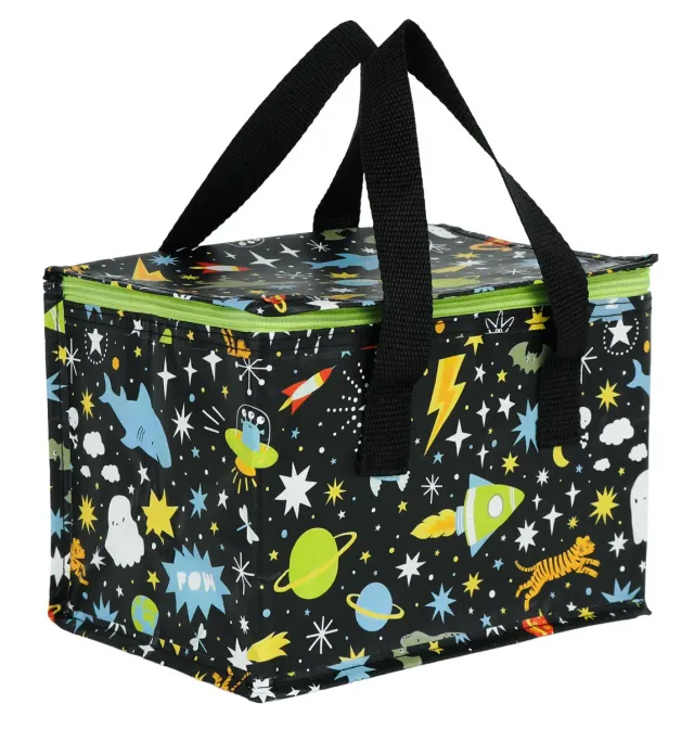 A Little Lovely Company Galaxy koeltasje zwart recycled plastic