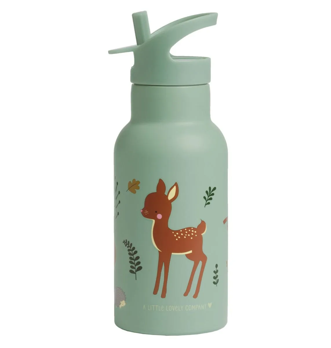 A Little Lovely Company Bosvriendjes RVS drinkfles 350 ml mintgroen