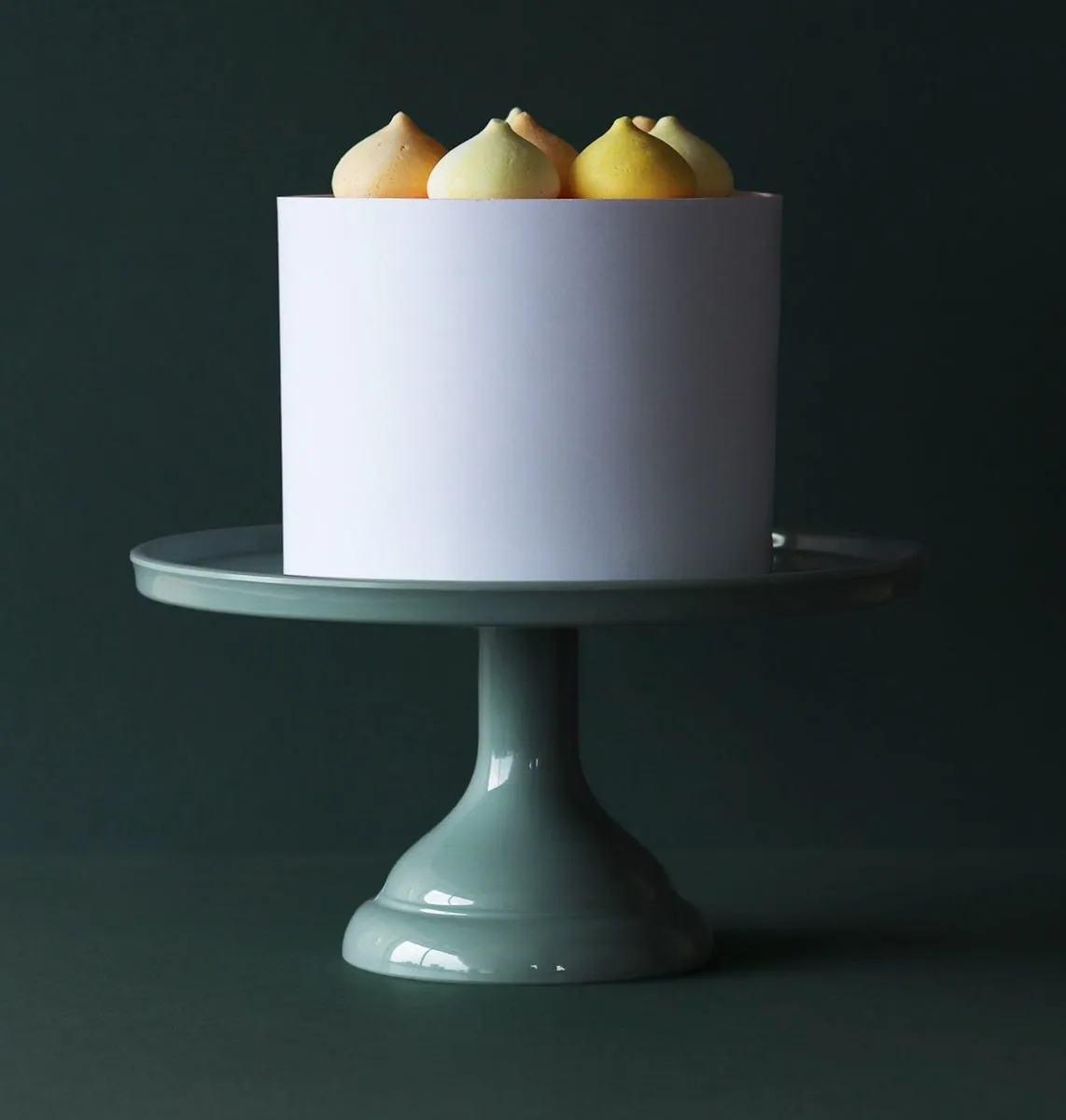 A Little Lovely Company taartplateau klein saliegroen melamine