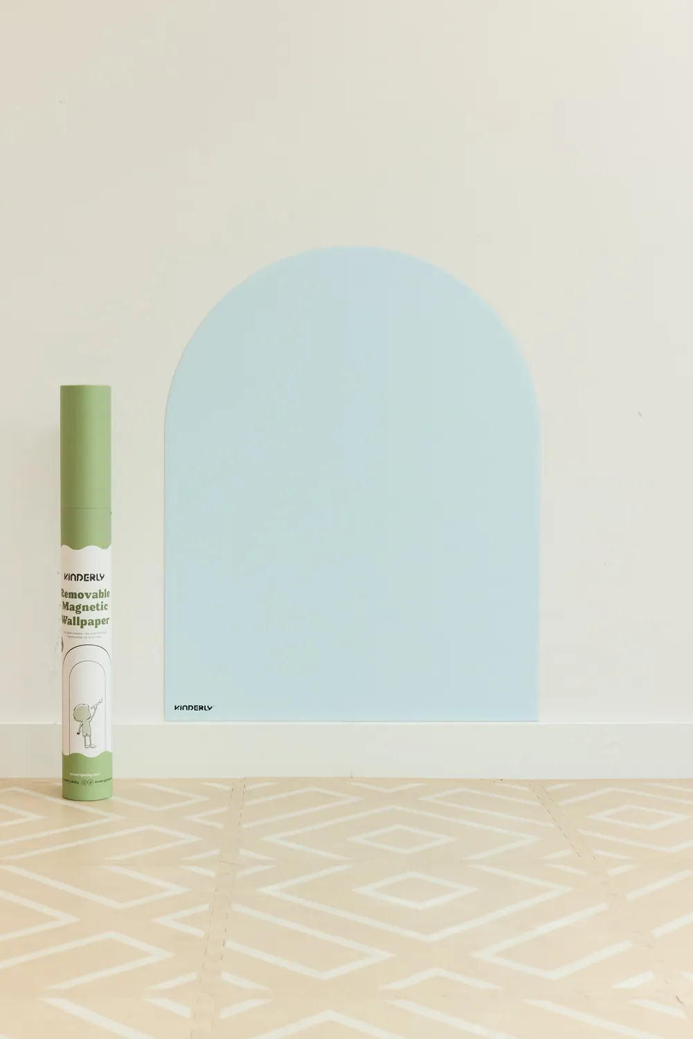 Kinderly Baby SkyBlue magnetisch behang boog krijtbord