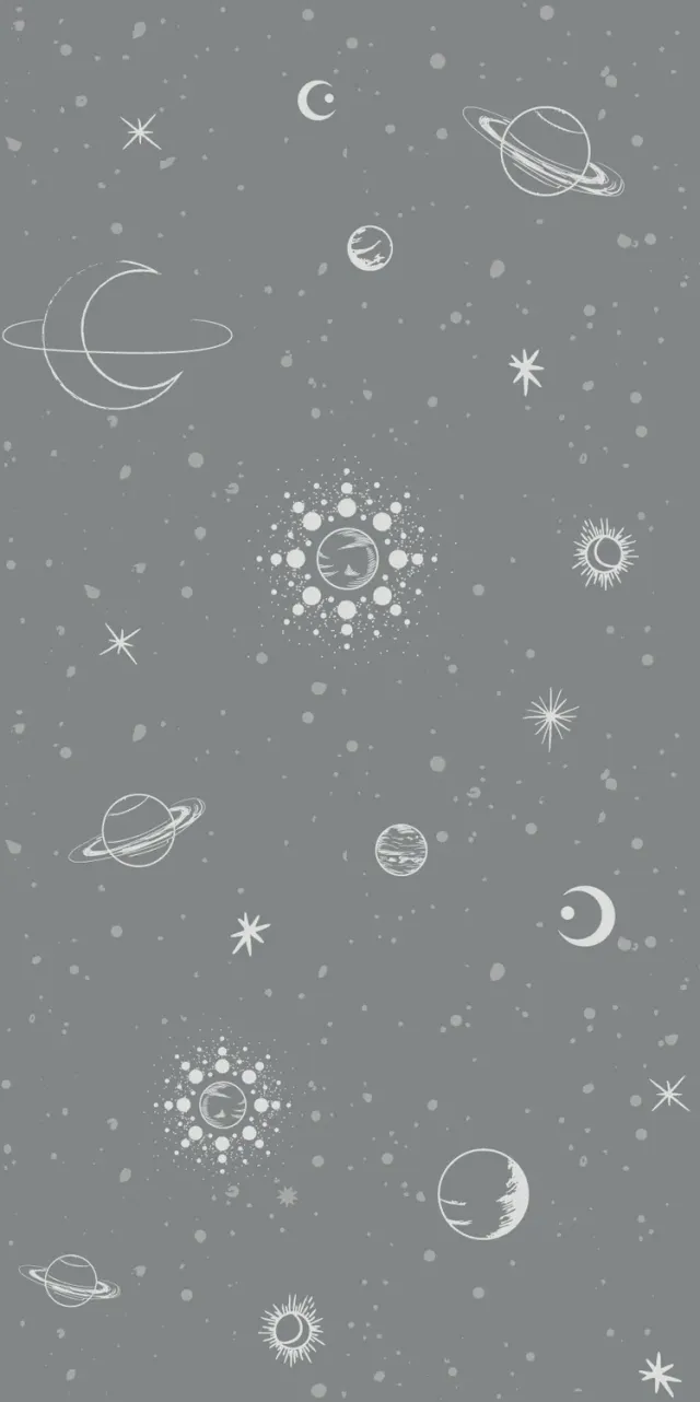 Little Amour Space Stars behangstaal blauw kinderkamer