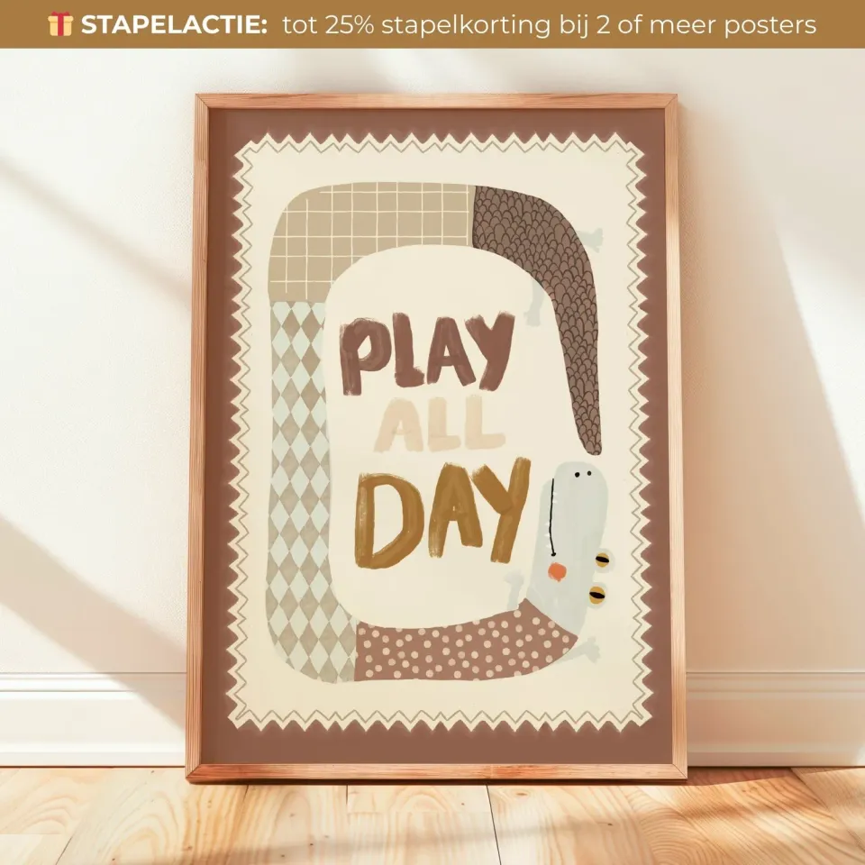 Lori & Cookie Play all Day Krokodil poster jongens