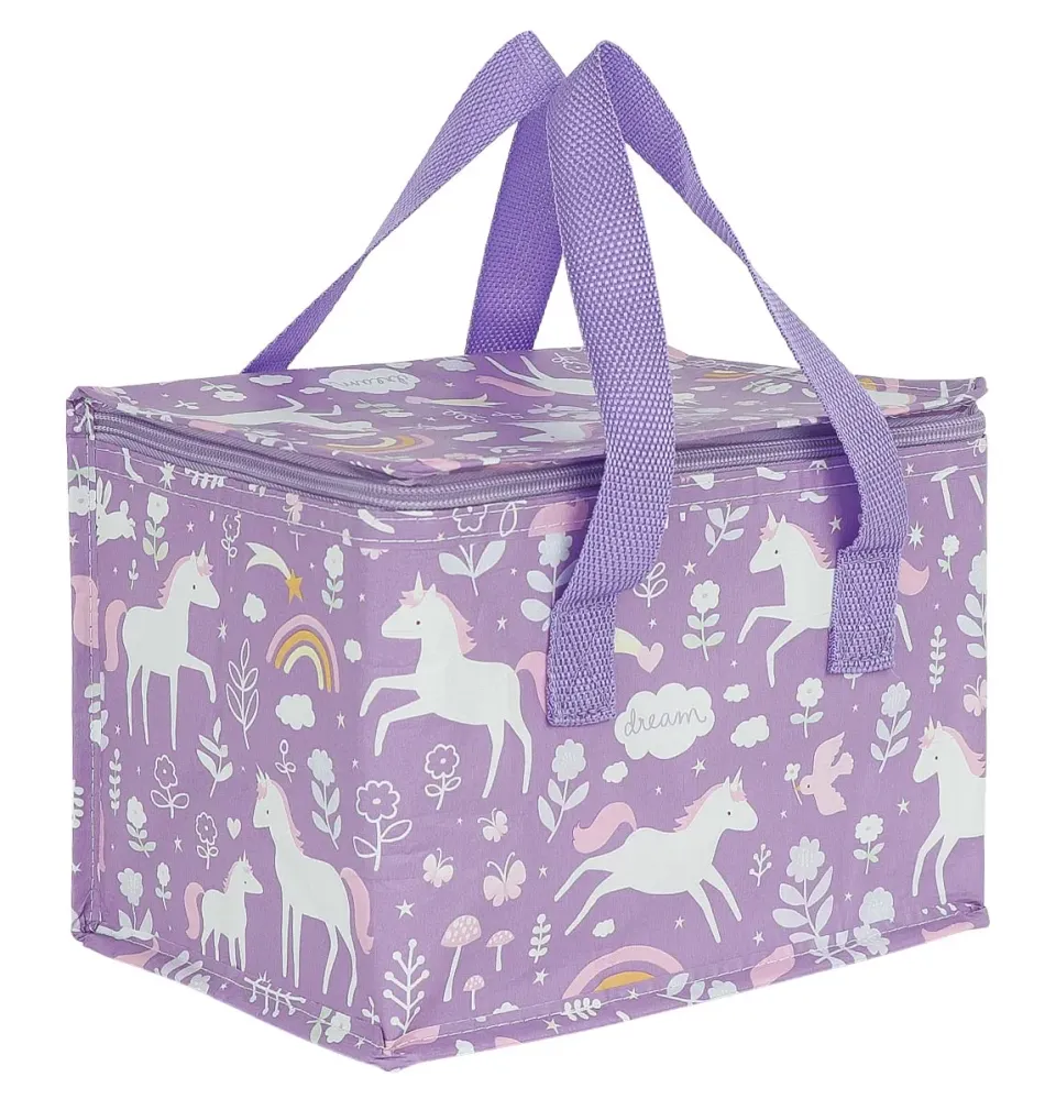 A Little Lovely Company Unicorn Dreams koeltasje paars