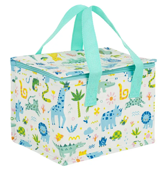 A Little Lovely Company Jungle koeltasje gerecycled voor lunchbox