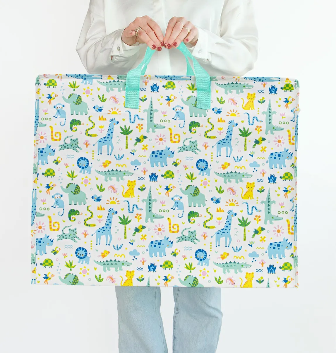 A Little Lovely Company Jungle XL opbergtas gerecycled