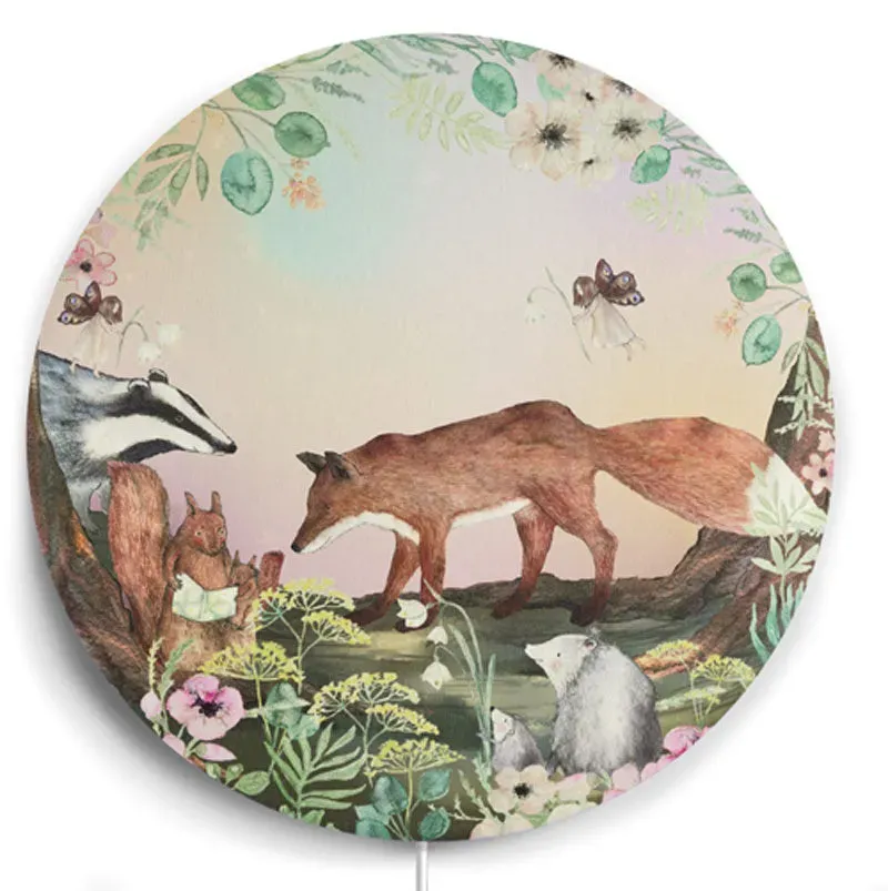 Hartendief Zomernacht wandlamp 45 cm stof nachtlampje