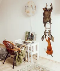 Hartendief Moonkiss Dieren Ladder Muursticker 150cm