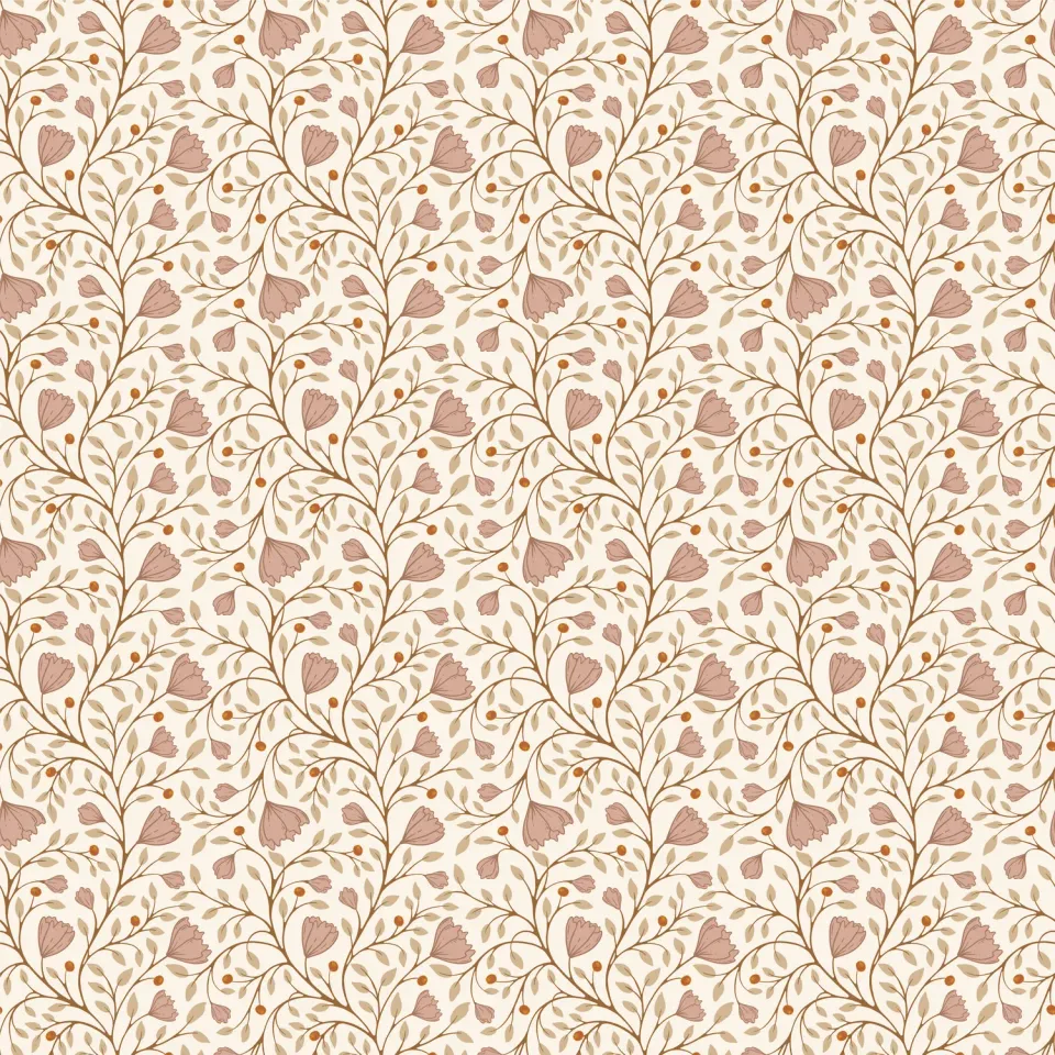 Little Amour Petit Garden bloemenbehang 1 rol rose