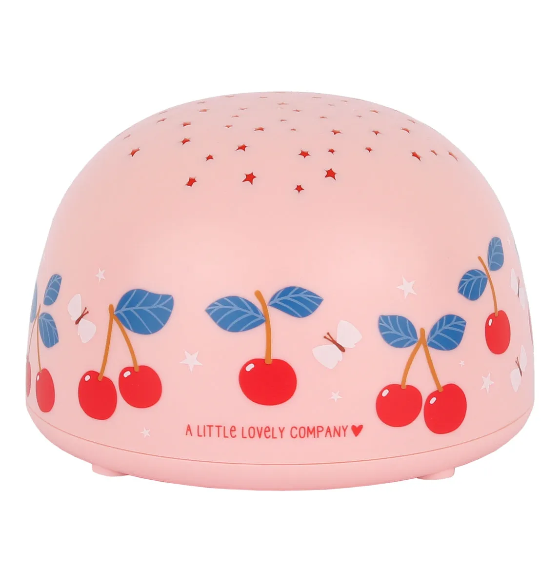 A Little Lovely Company Kersen projectorlamp sterren roze draadloos
